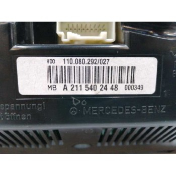 Recambio de cuadro instrumentos para mercedes-benz clase e (w211) e 320 cdi (211.022) referencia OEM IAM A2115402448 11008029202