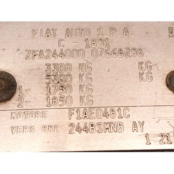 Recambio de panel frontal para fiat ducato furgoneta (244_) 2.3 jtd referencia OEM IAM 1338298080  