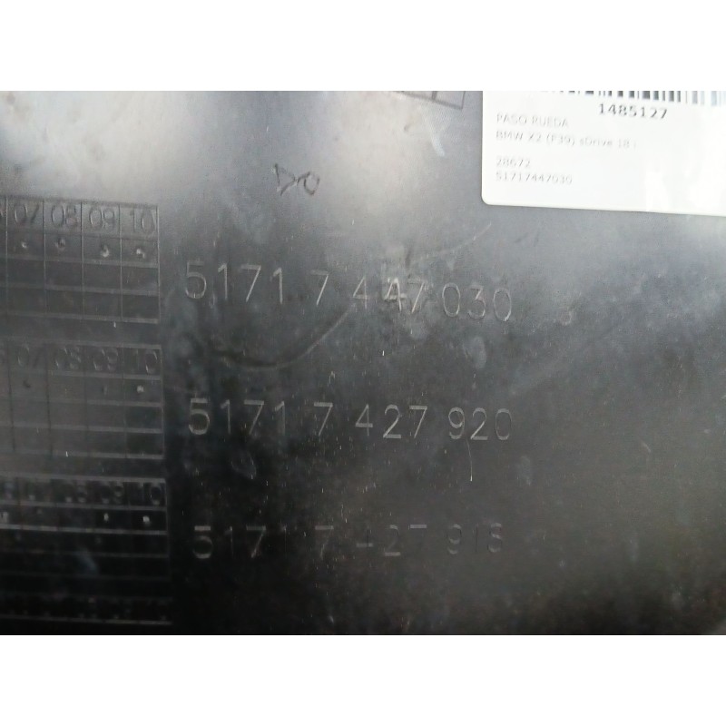 PASO RUEDA DELANTERO DERECHO 51717427920