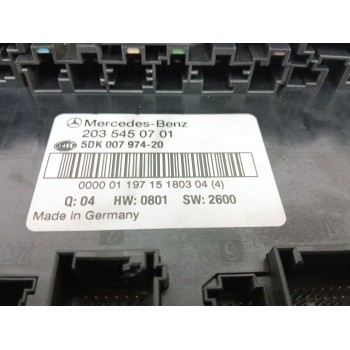 Recambio de caja reles / fusibles para mercedes-benz clase c coupé (cl203) c 220 cdi (203.706) referencia OEM IAM 2035450701 5DK