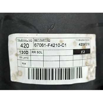 Recambio de guarnecido puerta trasera izquierda para toyota c-hr (_x2_, _h2_), hybrid (zyx20) referencia OEM IAM 67061F4210  