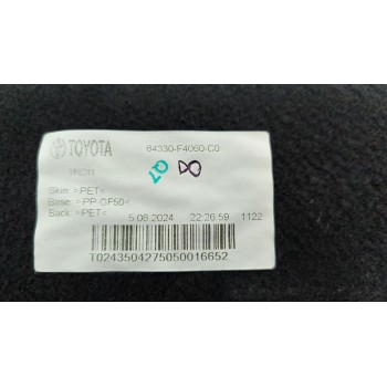 Recambio de bandeja trasera para toyota c-hr (_x2_, _h2_), hybrid (zyx20) referencia OEM IAM 64330F4060  