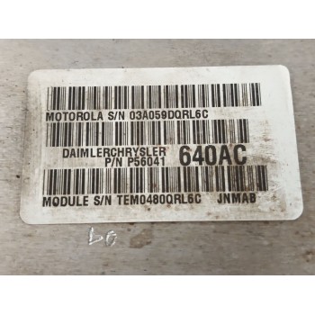 Recambio de centralita motor uce para jeep cherokee (xj) 2.5 turbodiesel referencia OEM IAM P56041640AC  