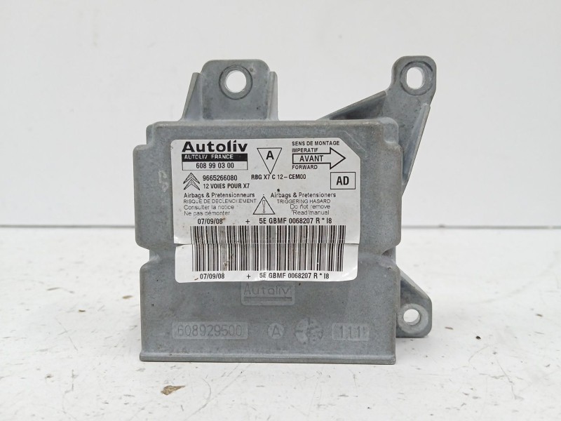 Recambio de centralita airbag para citroën c5 iii (rd_) 2.7 hdi referencia OEM IAM 9665266080  608990300