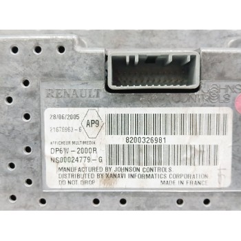 Recambio de pantalla multifuncion para renault laguna ii (bg0/1_) 3.0 v6 24v (bg01, bg02, bg0d, bg0y) referencia OEM IAM 8200326