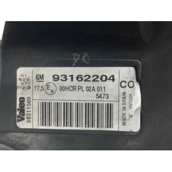 Recambio de faro derecho para opel tigra twin top 1.4 16v referencia OEM IAM 93162204  