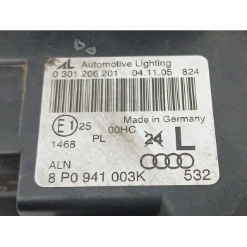 Recambio de faro izquierdo para audi a3 sportback (8pa) 2.0 tdi referencia OEM IAM 8P0941003K  0301206201