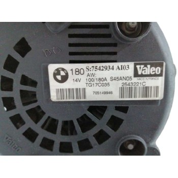 Recambio de alternador para bmw serie 7 (e65/e66) 4.0 v8 cat referencia OEM IAM 7542934 TG17C035 2543221C