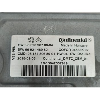 Recambio de centralita motor uce para citroën c4 spacetourer (3d_) 1.6 bluehdi 120 referencia OEM IAM 98020967800 9692146980 981