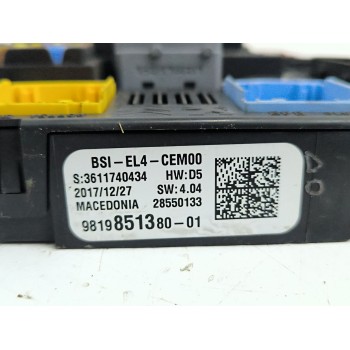 Recambio de caja reles / fusibles para citroën c4 spacetourer (3d_) 1.6 bluehdi 120 referencia OEM IAM 9819851380 28550133 