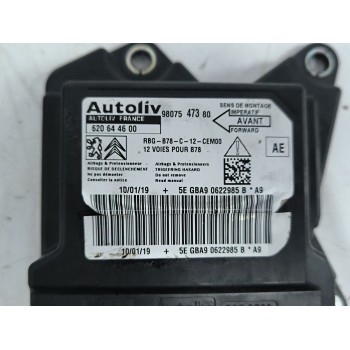Recambio de centralita airbag para citroën c4 spacetourer (3d_) 1.6 bluehdi 120 referencia OEM IAM 620644600 9807547380 