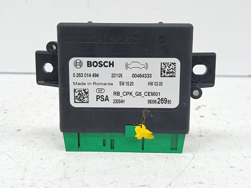Recambio de modulo electronico para peugeot 3008 ii suv (mc_, mr_, mj_, m4_) hybrid referencia OEM IAM 9835626980  0263014494