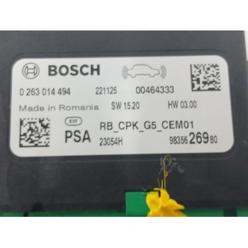 Recambio de modulo electronico para peugeot 3008 ii suv (mc_, mr_, mj_, m4_) hybrid referencia OEM IAM 9835626980  0263014494