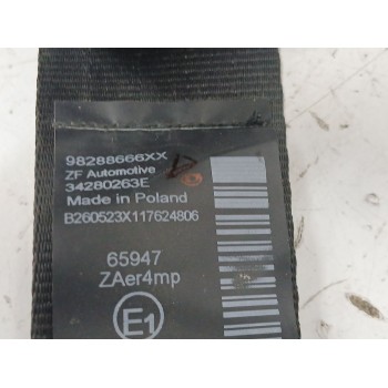 Recambio de cinturon seguridad trasero derecho para peugeot 3008 ii suv (mc_, mr_, mj_, m4_) hybrid referencia OEM IAM 98288666X