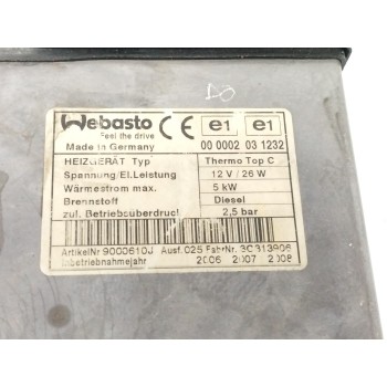 Recambio de motor calefaccion para mazda 6 sedán (gg) 2.0 di (gg14) referencia OEM IAM 000002031232 CALEFACCION AUXILIAR WEBASTO