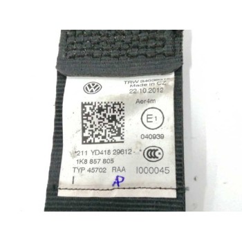 Recambio de cinturon seguridad trasero izquierdo para volkswagen scirocco (137) 2.0 tdi referencia OEM IAM 1K8857805 34036315 