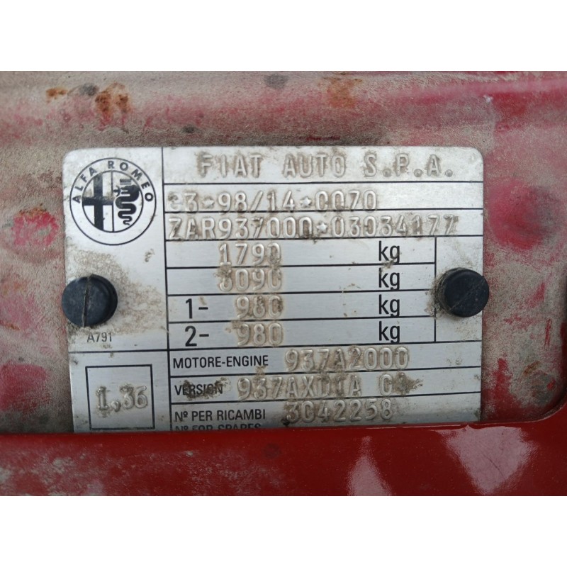 ALFA ROMEO 147 (937_) 2001