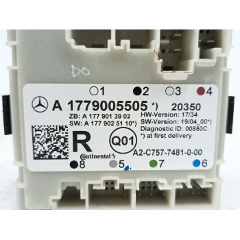 Recambio de modulo electronico para mercedes-benz cla (c118) cla 250 e (118.386) referencia OEM IAM A1779005505 A1779013902 