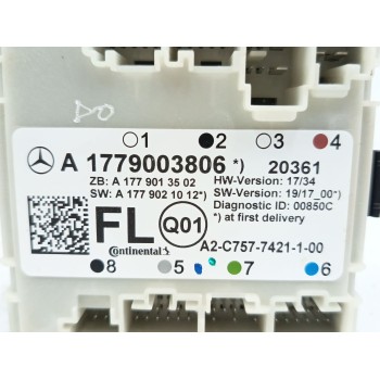 Recambio de modulo electronico para mercedes-benz cla (c118) cla 250 e (118.386) referencia OEM IAM A1779003806 A1779013502 
