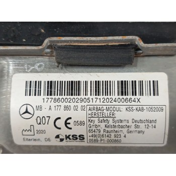 Recambio de airbag delantero izquierdo para mercedes-benz cla (c118) cla 250 e (118.386) referencia OEM IAM A1778600202  