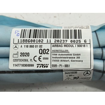 Recambio de airbag cortina delantero derecho para mercedes-benz cla (c118) cla 250 e (118.386) referencia OEM IAM A1188600102  