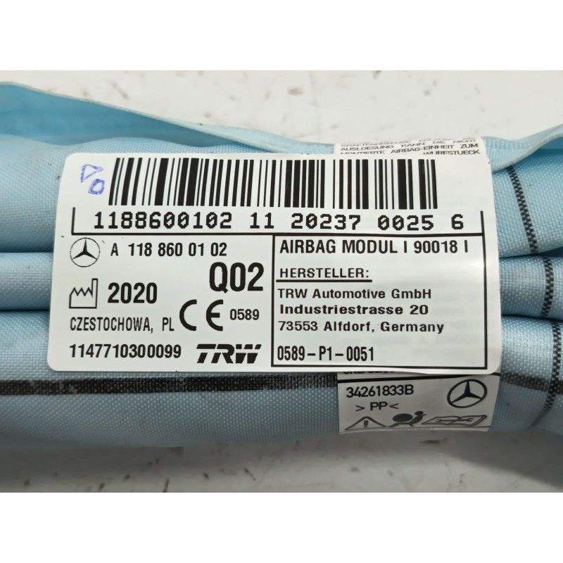 AIRBAG CORTINA DELANTERO DERECHO