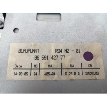 Recambio de sistema audio / radio cd para peugeot 407 1.8 16v cat referencia OEM IAM 9659142777  