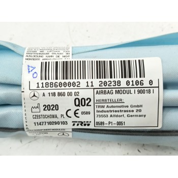 Recambio de airbag cortina delantero izquierdo para mercedes-benz cla (c118) cla 250 e (118.386) referencia OEM IAM A1188600002 