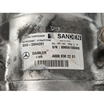 Recambio de compresor aire acondicionado para mercedes-benz cla (c118) cla 250 e (118.386) referencia OEM IAM A0008302201  