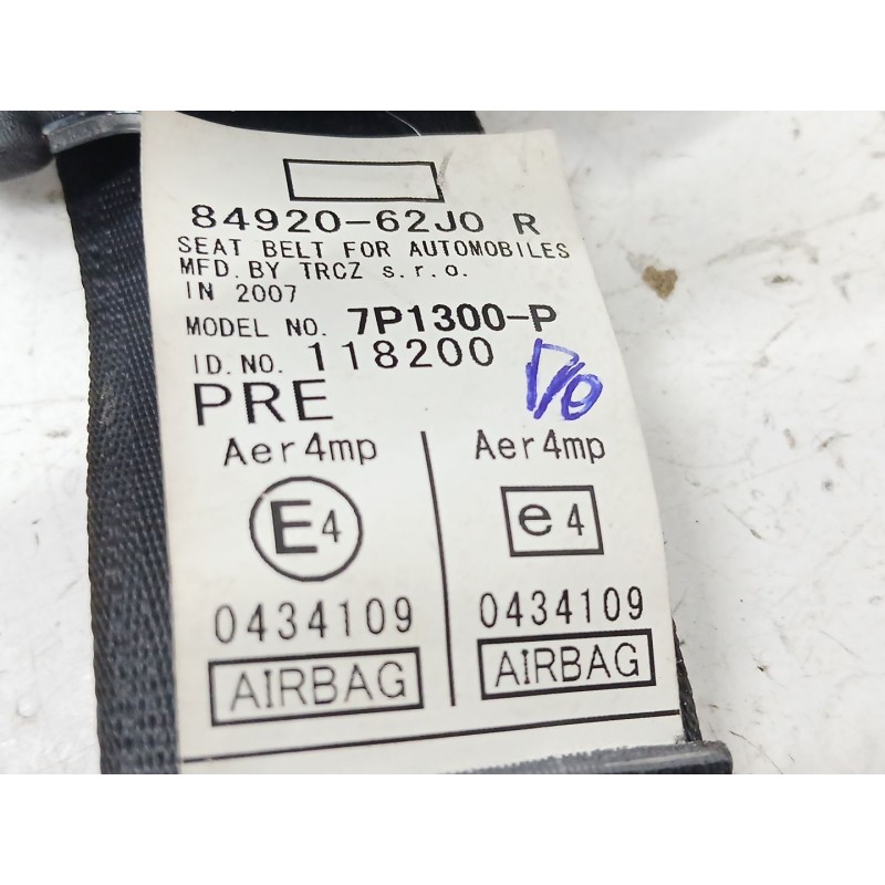 CINTURON SEGURIDAD DELANTERO DERECHO 7P1300P