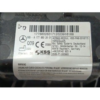 Recambio de airbag delantero derecho para mercedes-benz cla (c118) cla 250 e (118.386) referencia OEM IAM A1778602601  