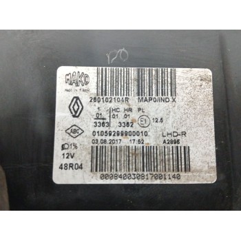 Recambio de faro derecho para renault clio iv (bh_) 1.5 dci 75 referencia OEM IAM 260102104R  