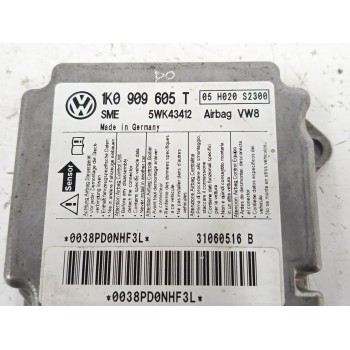 Recambio de centralita airbag para volkswagen golf v (1k1) 1.9 tdi referencia OEM IAM 1K0909605T 5WK43412 