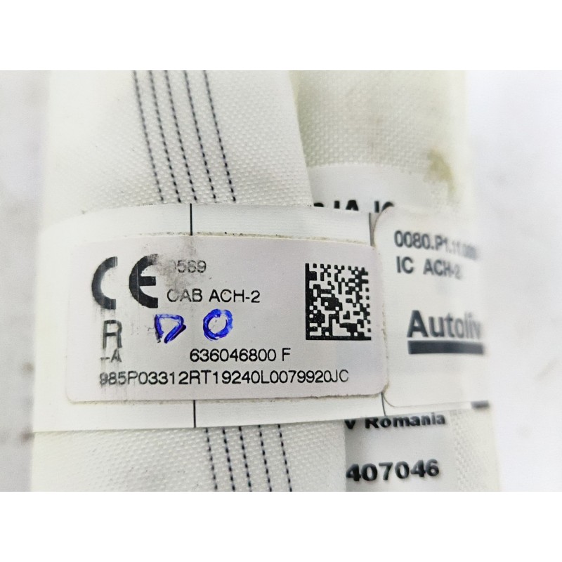 AIRBAG CORTINA DELANTERO DERECHO 636046800F