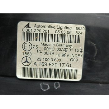 Recambio de faro izquierdo para mercedes-benz clase b sports tourer (w245) b 200 cdi (245.208) referencia OEM IAM A1698201761  