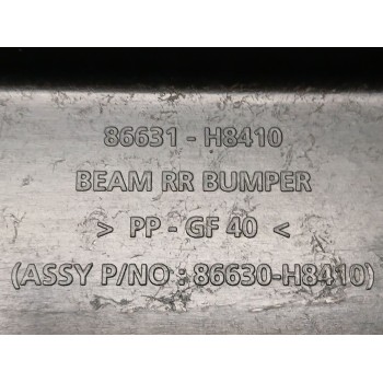 Recambio de refuerzo paragolpes trasero para kia stonic (yb) 1.0 t-gdi referencia OEM IAM 86631H8410  
