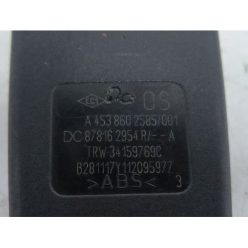 Recambio de enganche cinturon trasero izquierdo para smart forfour hatchback (453) electric drive / eq (453.091) referencia OEM 