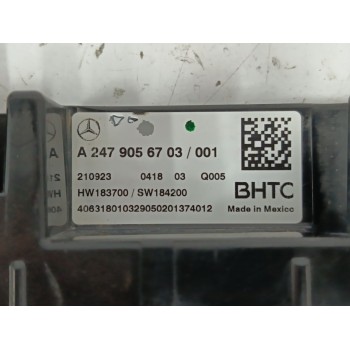 Recambio de mando calefaccion / aire acondicionado para mercedes-benz gle (v167) gle 300 d 4-matic (167.109) referencia OEM IAM 