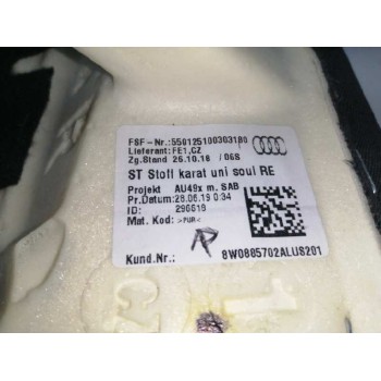 Recambio de airbag lateral trasero derecho para audi a4 avant (8w5) sport edition quattro referencia OEM IAM 8W0885702  