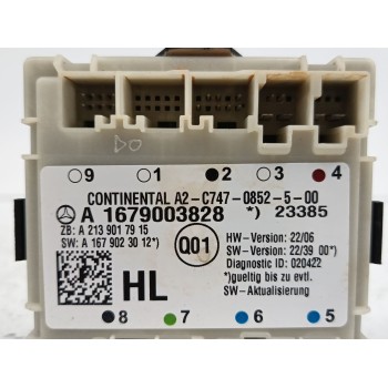 Recambio de modulo electronico para mercedes-benz gle (v167) gle 300 d 4-matic (167.109) referencia OEM IAM A1679003828 A2139017