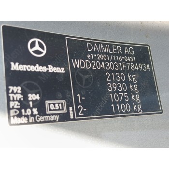 mercedes-benz clase c (w204) coupe del año 2012