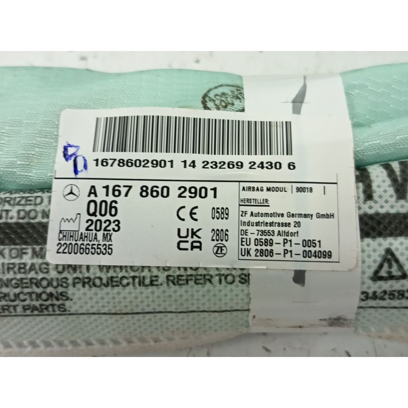 AIRBAG CORTINA DELANTERO IZQUIERDO
