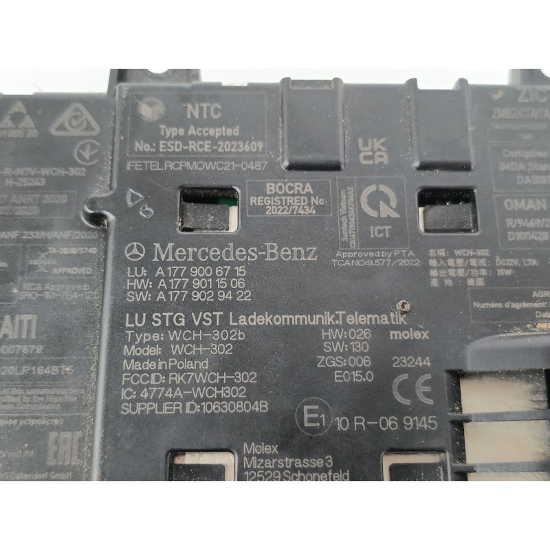 MODULO ELECTRONICO A1779011506 A1779029422