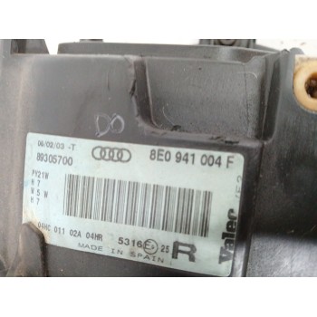Recambio de faro derecho para audi a4 b7 (8ec) 2.0 referencia OEM IAM 8E0941004F  