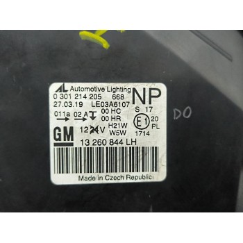 Recambio de faro izquierdo para opel zafira b furgoneta/monovolumen (a05) 1.7 cdti van (m75) referencia OEM IAM 13260844 0301214