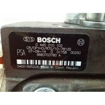 Recambio de bomba inyeccion para peugeot 307 break/sw (s2) sw referencia OEM IAM 9683703780 0445010102 