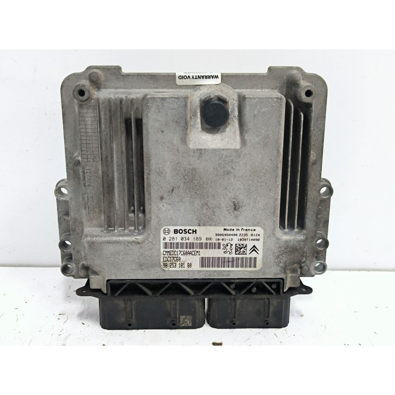 Recambio de centralita motor uce para citroën c4 spacetourer (3d_) 1.6 bluehdi 120 referencia OEM IAM 9806460480 0281034189 9825