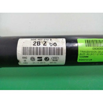 Recambio de transmision delantera derecha para audi a3 sportback (8va) 1.2 16v tfsi referencia OEM IAM 5Q407272B  