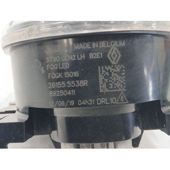 Recambio de faro antiniebla izquierdo para renault captur i (j5_, h5_) 0.9 tce 90 referencia OEM IAM 261555538R 89250411 