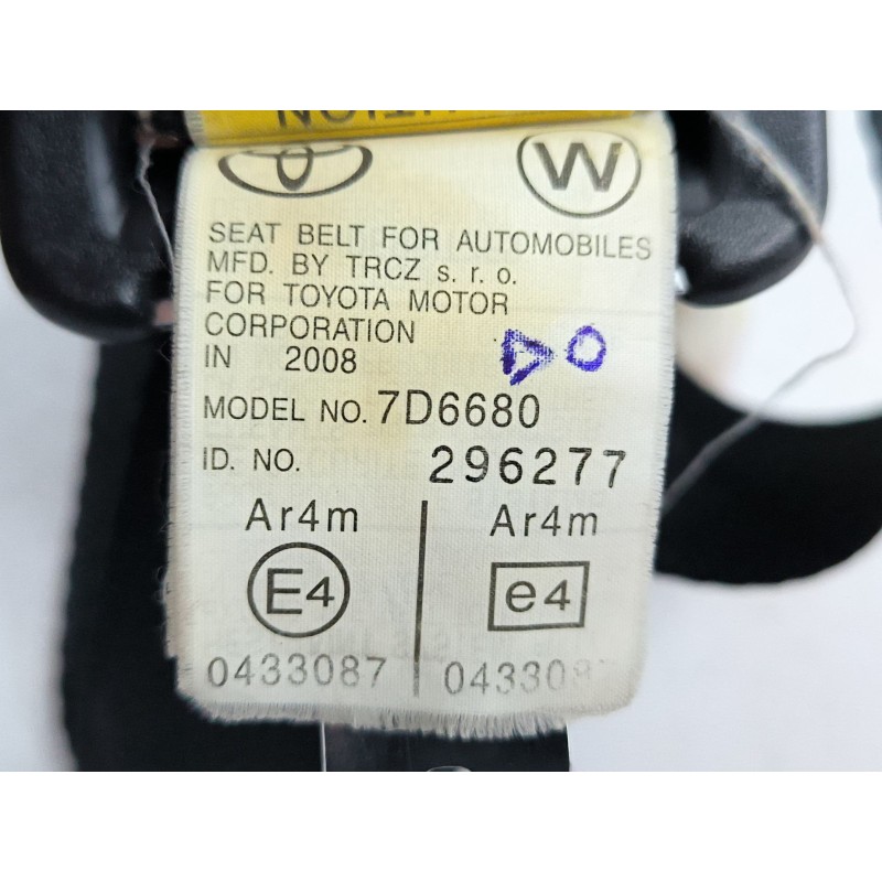 CINTURON SEGURIDAD TRASERO DERECHO 0433087
